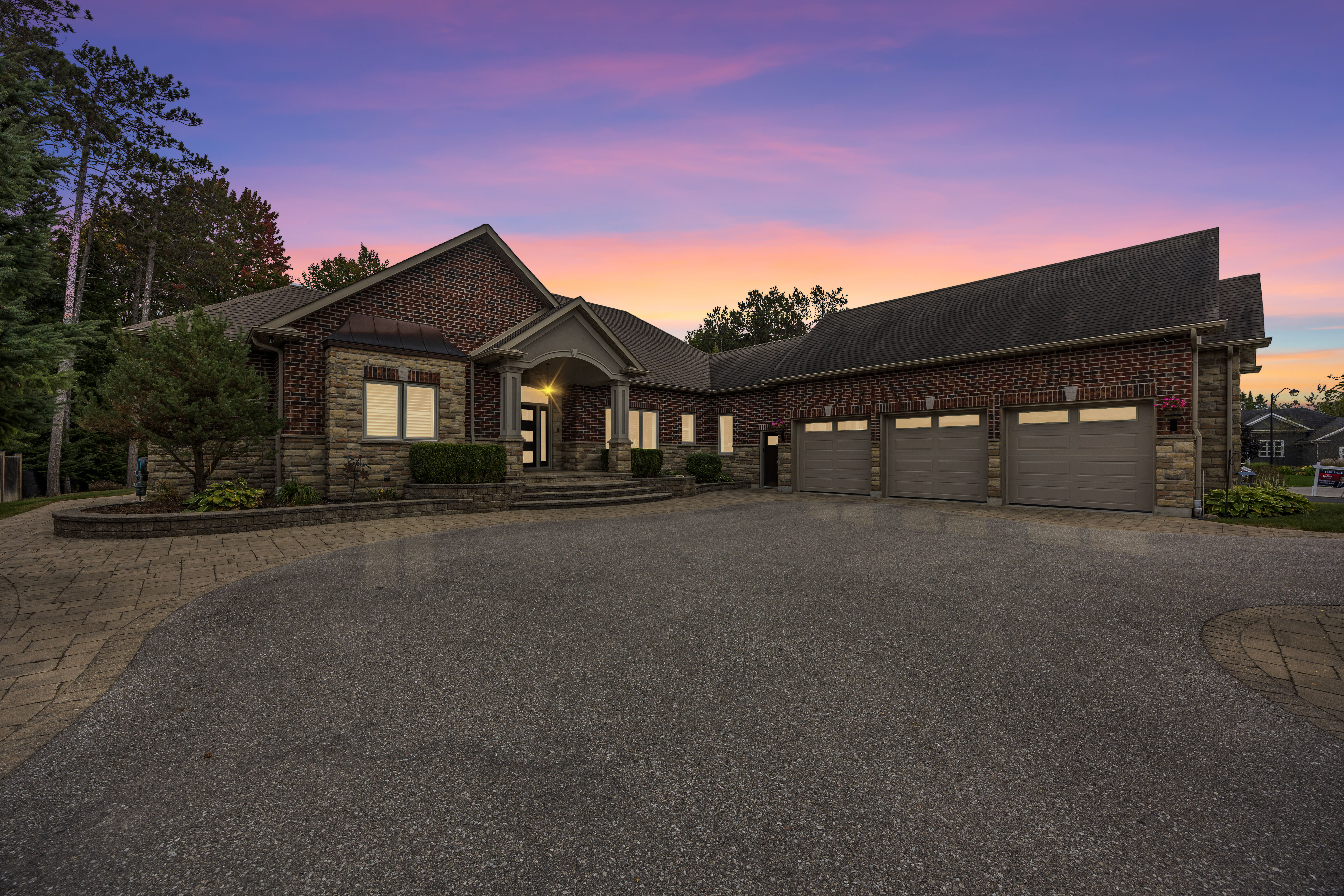 Property at dusk