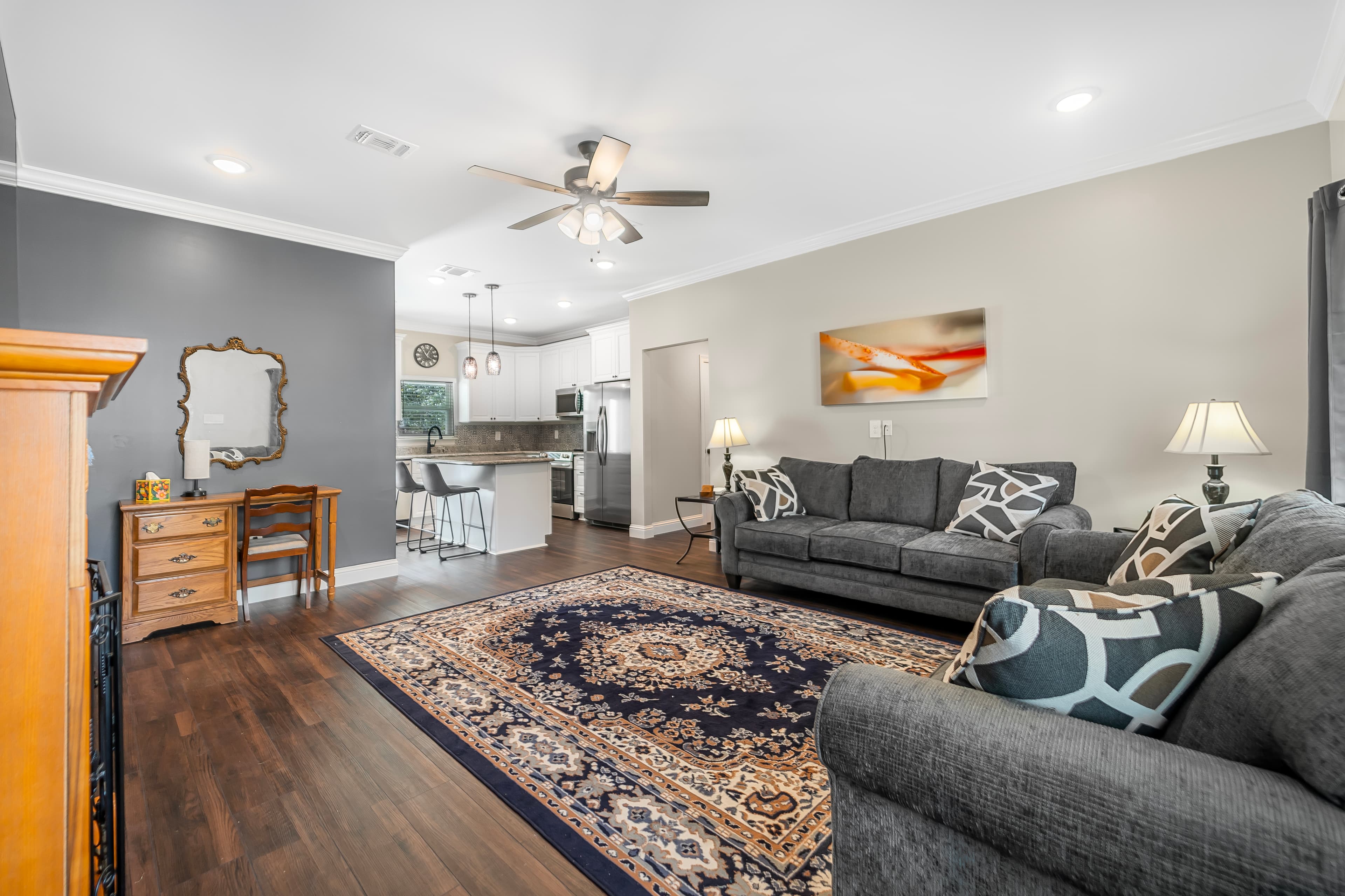 Interior after retouching